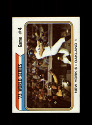 1974 WORLD SERIES TOPPS #475 GAME #4 *R6268