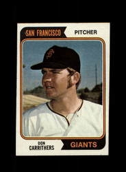 1974 DON CARRITHERS TOPPS #361 GIANTS *R6862