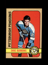 1972 DAVE BURROWS TOPPS #82 PENGUINS *R8531