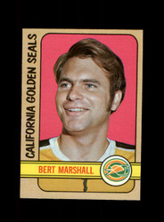 1972 BERT MARSHALL TOPPS #162 GOLDEN SEALS *R9286