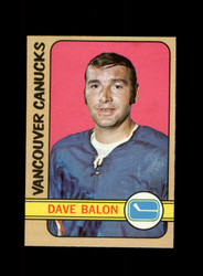 1972 DAVE BALON TOPPS #117 CANUCKS *R9290