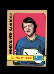 1972 DUNC WILSON TOPPS #91 CANUCKS *G0153