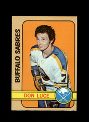 1972 DON LUCE TOPPS #106 SABRES *G1742 