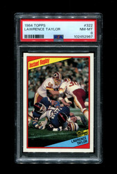 1984 LAWRENCE TAYLOR TOPPS #322 GIANTS PSA 8