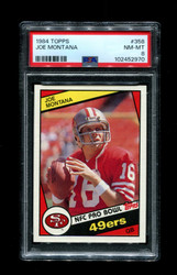 1984 JOE MONTANA TOPPS #358 49ERS PSA 8