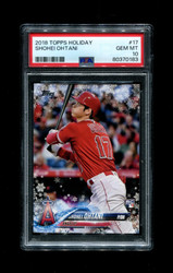 2018 SHOHEI OHTANI TOPPS #17 HOLIDAY ROOKIE PSA 10 