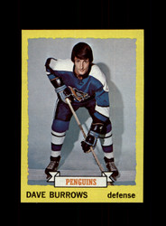 1973 DAVE BURROWS TOPPS #27 PENGUINS *G3009