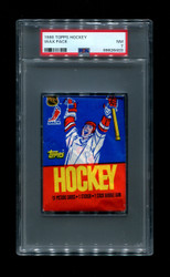 1986 TOPPS HOCKEY WAX PACK PSA 7