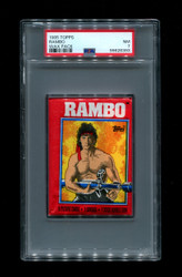 1985 TOPPS RAMBO WAX PACK PSA 7