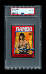 1985 TOPPS RAMBO WAX PACK PSA 8