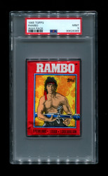 1985 TOPPS RAMBO WAX PACK PSA 9