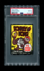 1982 TOPPS DONKEY KONG WAX PACK PSA 8