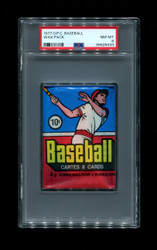 1977 O-PEE-CHEE BASEBALL WAX PACK PSA 8