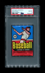 1977 O-PEE-CHEE BASEBALL WAX PACK MIKE SCHMIDT-TOP PSA 8