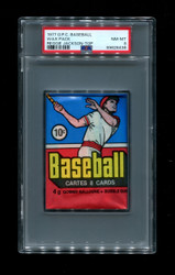 1977 O-PEE-CHEE BASEBALL WAX PACK REGGIE JACKSON-TOP PSA 8