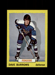 1973 DAVE BURROWS TOPPS #27 PENGUINS *G8409