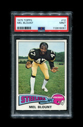 1975 MEL BLOUNT TOPPS #12 STEELERS ROOKIE PSA 9