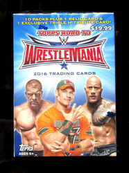 2016 WWE TOPPS ROAD TO WRESTLEMANIA BLASTER BOX