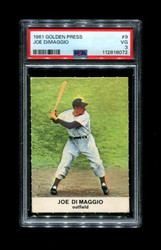 1961 JOE DIMAGGIO GOLDEN PRESS #9 YANKEES PSA 3