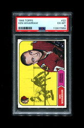 1968 KEN WHARRAM TOPPS #22 BLACKHAWKS PSA 6