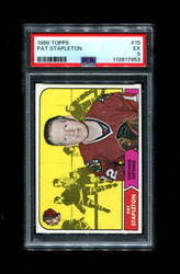 1968 PAT STAPLETON TOPPS #15 BLACKHAWKS PSA 5