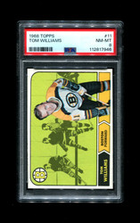 1968 TOM WILLIAMS TOPPS #11 BRUINS PSA 8