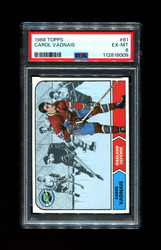 1968 CAROL VADNAIS TOPPS #81 GOLDEN SEALS PSA 6