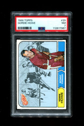 1968 GORDIE HOWE TOPPS #29 RED WINGS PSA 7