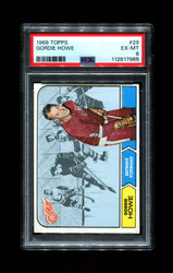 1968 GORDIE HOWE TOPPS #29 RED WINGS PSA 6