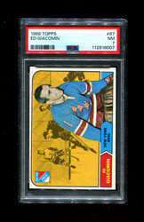 1968 ED GIACOMIN TOPPS #67 RANGERS PSA 7