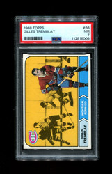 1968 GILLES TREMBLAY TOPPS #66 CANADIENS PSA 7
