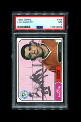 1968 LOU ANGOTTI TOPPS #103 PENGUINS PSA 7