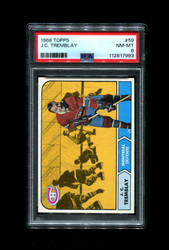 1968 J.C. TREMBLAY TOPPS #59 CANADIENS PSA 8