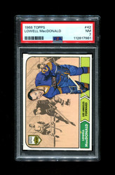 1968 LOWELL MACDONALD TOPPS #42 KINGS PSA 7