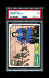 1968 TERRY SAWCHUK TOPPS #34 KINGS PSA 7