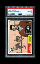 1968 GARY DORNHOEFER TOPPS #94 FLYERS PSA 8 