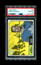1968 LARRY HILLMAN TOPPS #48 NORTH STARS PSA 8