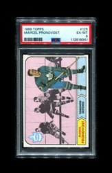 1968 MARCEL PRONOVOST TOPPS #125 MAPLE LEAFS PSA 6