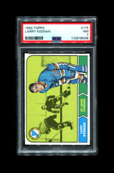 1968 LARRY KEENAN TOPPS #115 BLUES PSA 7
