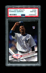 2017 DOMINGO GERMAN TOPPS #US2 YANKEES ROOKIE PSA 10