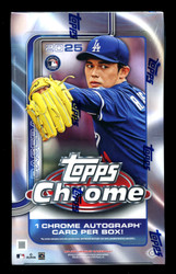 2025 TOPPS CHROME BASEBALL HOBBY BOX 