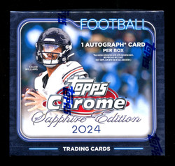 2024 TOPPS CHROME FOOTBALL SAPPHIRE EDITION BOX