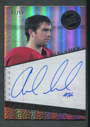 2012 ANDREW LUCK PRESS PASS #/50 MAKING THE CUT AUTO COLTS #3527