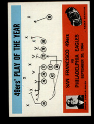 1965 49ERS PLAY OF THE YEAR PHILADELPHIA #182 NM #1407