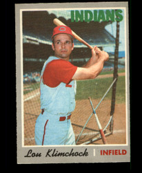 1970 LOU KLIMCHOCK OPC #247 O PEE CHEE INDIANS NM #3633