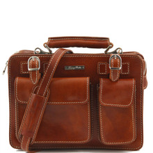 Tuscany Leather - Tania - Leather Lady Handbag - Honey