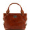 Ilenia - Leather Shoulder Bag - Honey