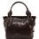 Ilenia - Leather Shoulder Bag - Dark Brown