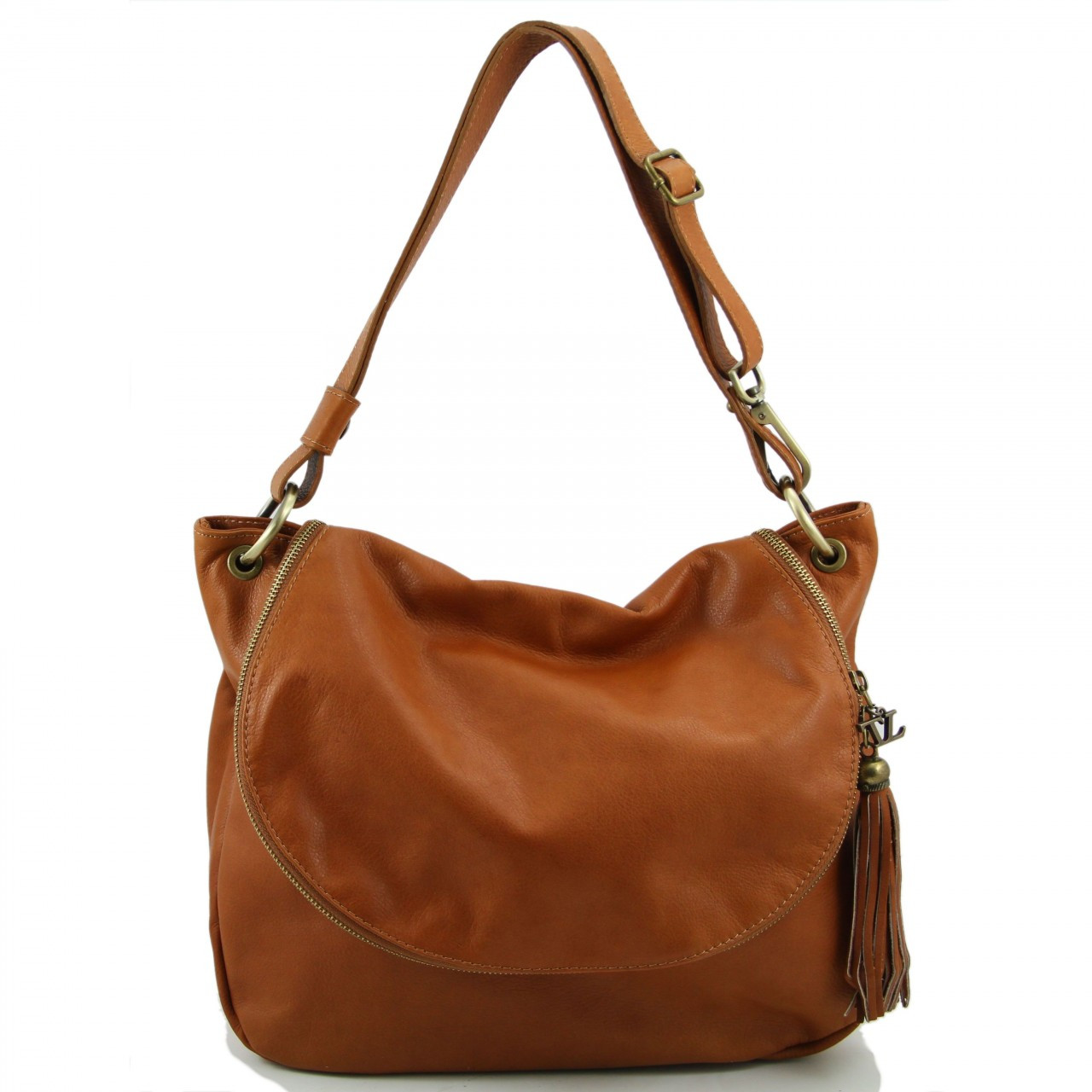 TL Bag - Soft Leather Shoulder Bag with
