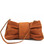 Tuscany Leather - Priscilla - Clutch Leather Handbag - Cognac with strap